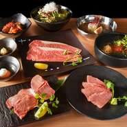 「お得過ぎる！」と大人気のコース。名物の生タンからモルモン盛合せ、〆まで満喫できる内容。上質な肉をリーズナブルに、ボリューム満点に楽しめます。120分飲み放題も付いています。