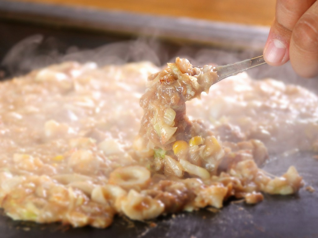 飽きのこないバリエーション豊富なもんじゃ焼き