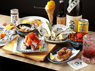 北海道と沖縄､どちらの名物も楽しめる贅沢なコース♪