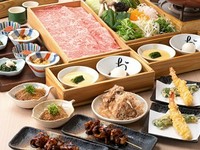 全8皿の和食コースでは、なんと言ってもおかか名物の「出汁しゃぶ」が楽しみ。