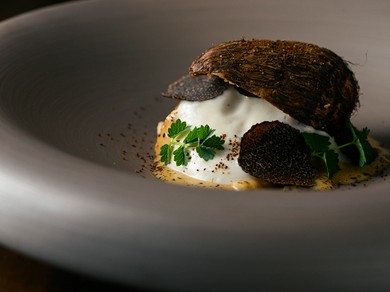 畑の柔らかい土を想起させる『里芋/カフェ/帆立』