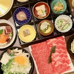 黒毛和牛赤身＆霜降りのしゃぶしゃぶが堪能できる和牛プランです！