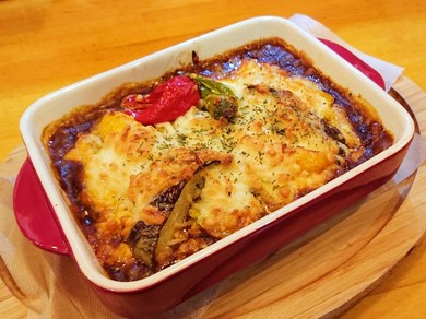 季節野菜デミグラスチーズ焼き