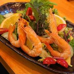 冷製フレッシュ野菜と海老のカッペリーニ