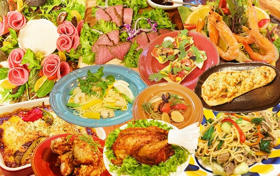 [忘新年会にもオススメ!!]期間限定!! 3時間飲み放題付き　celukパーティーコース 5000円→4500円!!