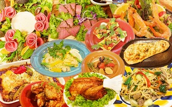 [忘新年会にもオススメ!!]期間限定!! 3時間飲み放題付き　celukパーティーコース 5000円→4500円!!