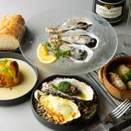 一流の味をカジュアルに楽しめる、「THE RESTAURANTS」内にあるお店。オイスターバーでありながらも、ファミリーでの利用も歓迎とのこと。世代を問わず足を運べる、新しいスタイルのオイスターバーです。