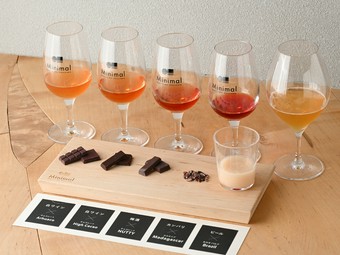 食と酒でカカオを味わいつくす『5種のオリジナルカカオ酒セット』