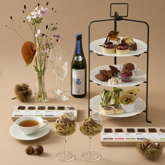 10〜11月秋限定のチョコレートアフタヌーンティー。麻布台ヒルズ店2周年特別価格で予約受付中！