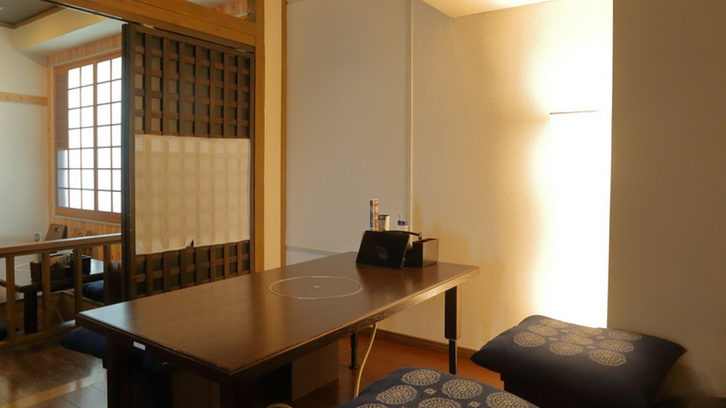 まるで旅館に来たかのような、落ち着いた非日常空間