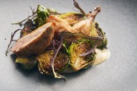 芽キャベツとウズラの相乗効果で春野菜の甘さを噛み締める 『鈴木農場 芽キャベツ ウズラ マスタード』
