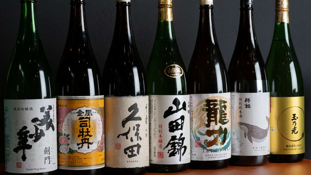 厳選された日本酒は、神戸牛との相性で選ばれたものばかり