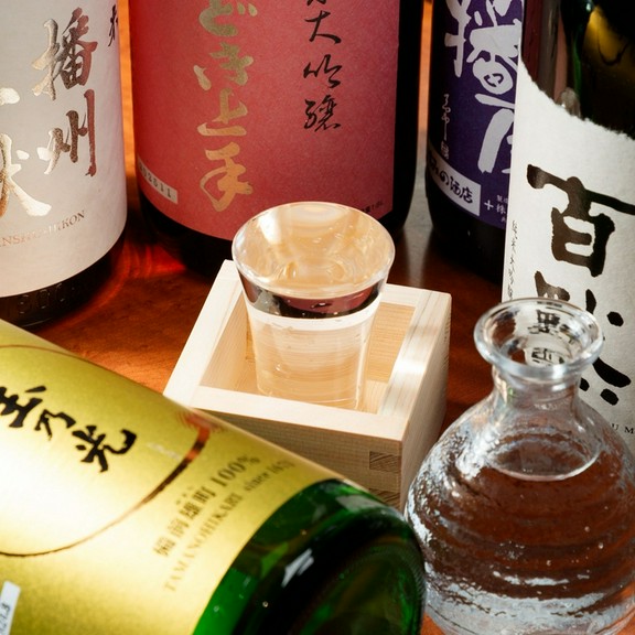 厳選された日本酒は、神戸牛との相性で選ばれたものばかり
