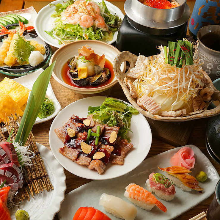 มากกว่า 140 ชนิด! คอร์สบุฟเฟ่ต์มาตรฐานพร้อมเครื่องดื่ม: 3,600 เยน