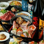 通常食べ放題に「カニすき鍋」や「カニチャーハン」など特別メニューをプラス！