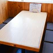 半個室タイプのお席もご用意！