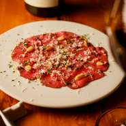 信州鹿肉のカルパッチョ