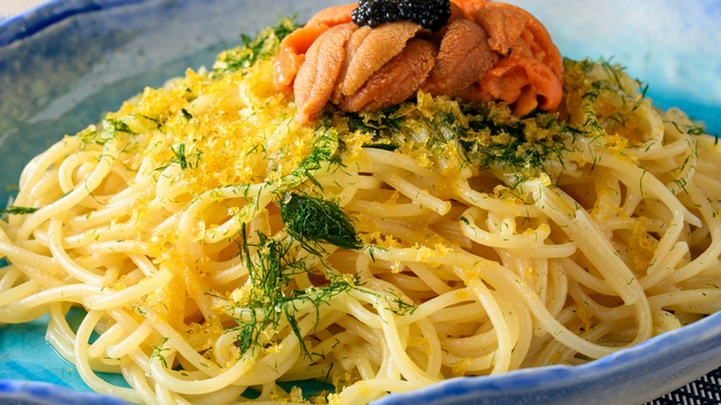 オリジナリティ溢れるネーミングが人気のヒミツ『雲丹、からすみキャビアの痛風スパゲティ』