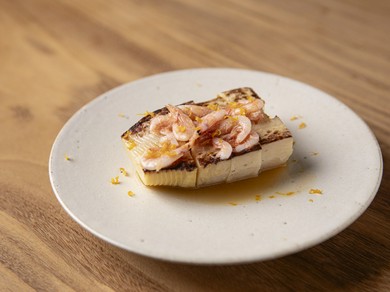 『たけのこと桜えび』