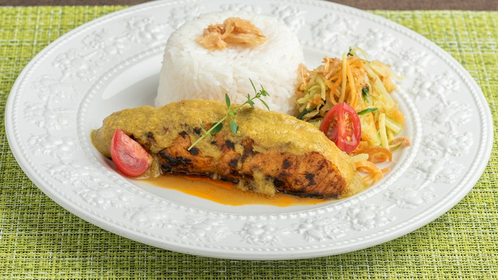 グリル サーモン　バリスパイスソース