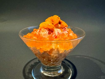 ウニとキャビアの宝石カクテル