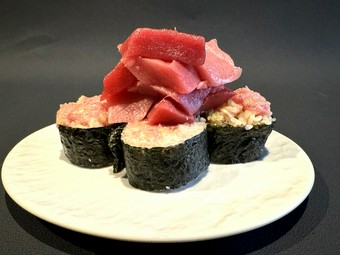 ゴロゴロ乗せネギトロたく巻き