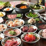 ランチ限定の食べ放題コースが数種類用意されており、女子会やママ会にぴったり。のんびりとできる落ち着いた空間で、昼飲みやランチタイムを楽しめます。大切な時間を共有しながら、日頃の疲れをリフレッシュ。