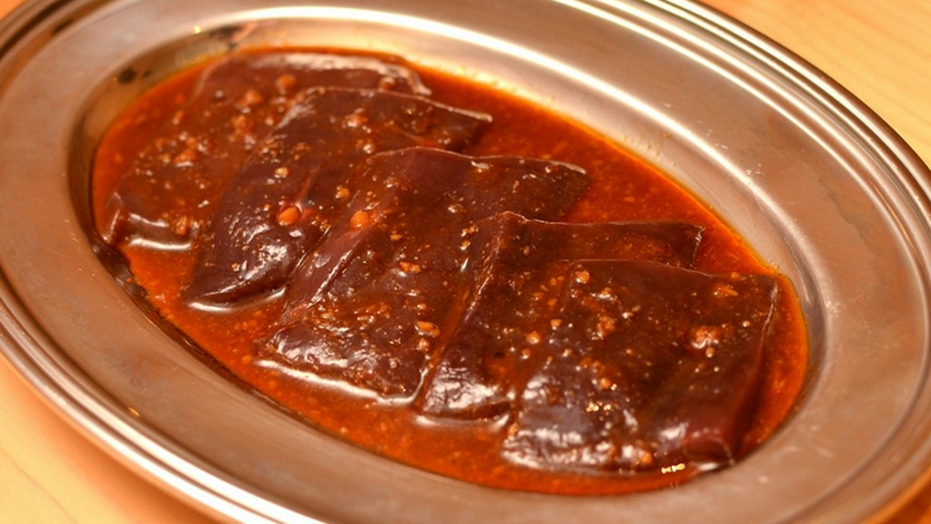 隠れた人気メニュー。臭みのないレバーでおいしさ再発見『牛レバー』