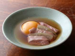 濃厚さと繊細さが口の中で交差する、温かな『肝さし』