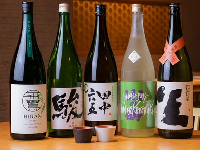 九州を中心としたオススメの地酒も多数