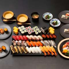 たっぷりお腹を満たす。毎日20種類以上のネタから選べる『60分食べ放題付きコース』