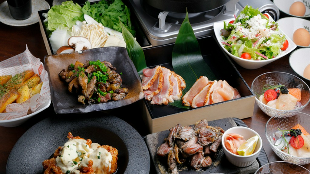 こだわりの鶏料理満載。初めての方にもオススメなコース料理