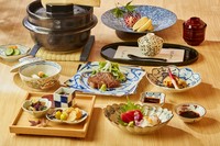 全8品／松の葉・前菜・お造り・焼物・強肴・雪室熟成和牛のサーロインステーキ・炊き立て土鍋ご飯、味噌汁、香の物・水菓子