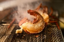 伊勢海老の炭火焼き、近江牛フィレの炭火焼きなどが味わえる期間限定プレミアムディナーコースです。