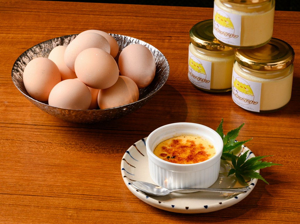 卵本来のコクが際立つ極上のデザート『とろ～りコーチンプリン』