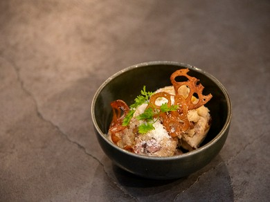 チキンとキノコのポルチーニクリームパスタ