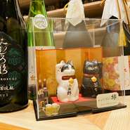 季節の日本酒を多数そろえています。