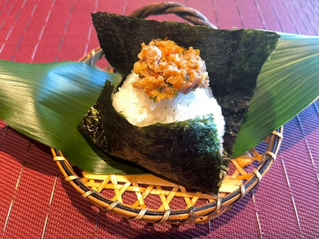 肉味噌のおにぎり