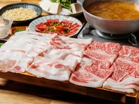 ・野菜盛り・あぐー豚ロース・バラ肉・特選宮古牛リブロース