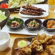 人気メニューに飲み放題も付いたコース料理は、歓送迎会などのイベント時にもオススメです。全120分（90分L.O.）、お酒もたっぷり楽しめる満足度抜群のコースで、季節のイベントを盛り上げてみませんか。
