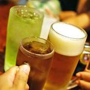 飲み放題90分ラストオーダーとなります。（全120分制）
飲み放題グラス交換制となります。