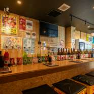 食材と同様、酒も“質”にこだわったセレクト。倉敷市内の居酒屋で唯一提供となるレアな地酒をはじめ、倉敷エリア内でもなかなか出会えない希少な銘柄も多数。地酒『瀬海』は日本酒通必見です。