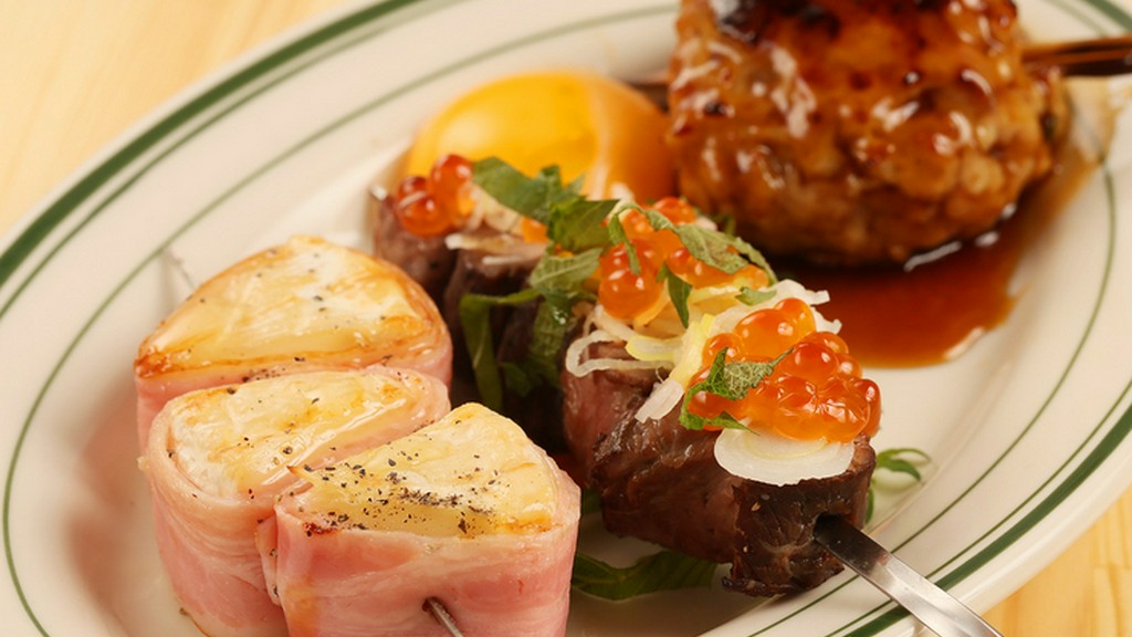 彩り良し、食べて良しの絶品メニュー『串焼き』各種