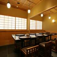 料理の味わいはもちろん「和の伝統的なおもてなしと革新の融合」を大切にした、記念日や接待など特別な場にふさわしい接客があるのもお店の魅力です。シーンに合わせた柔軟な対応を相談できます。
