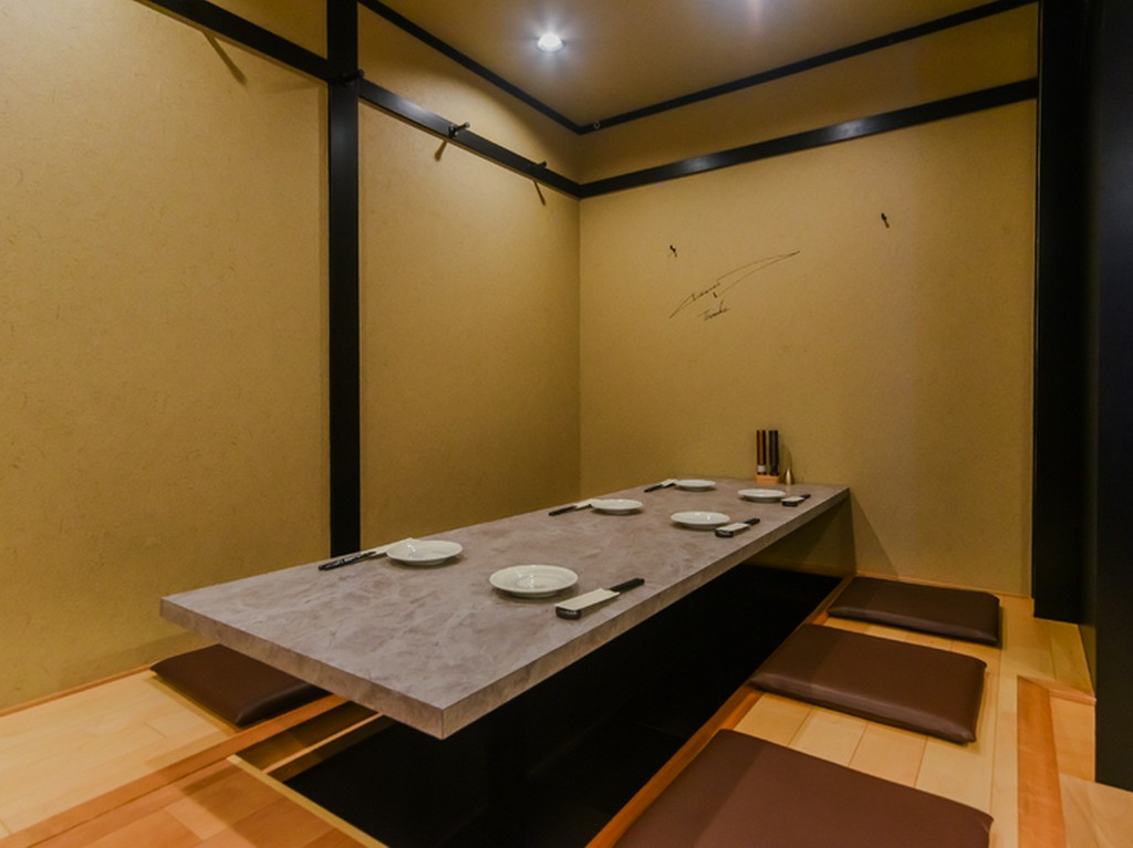 のんびり過ごせる癒しの空間。掘りごたつ席で各種宴会