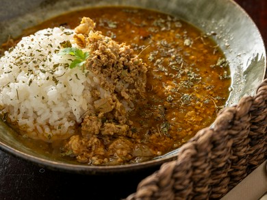 だし汁キーマカレー