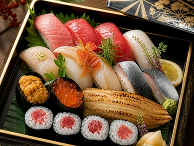 華やかな寿司と贅沢な和食で、大切な記念日を彩る