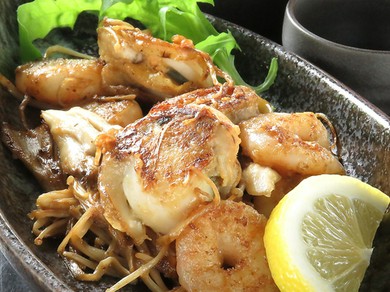 海老と帆立の鉄板焼き