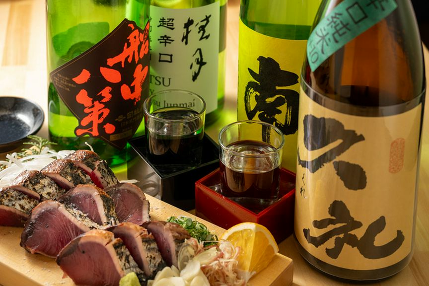 土佐の旨いものを、土佐の地酒と共に…