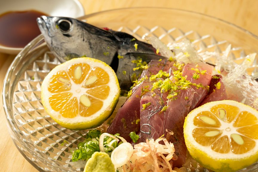朝獲れのメジカの新子刺身
